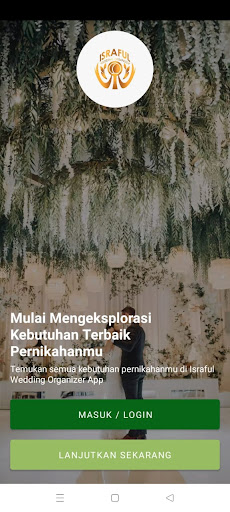 Android application Israful Wedding Organizer screenshort