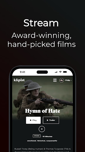 Klipist - Short Film Platform Screen 2