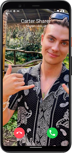 Carter Sharer Fake Video Call Screen 2