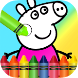 Coloring Poppy Pig icon