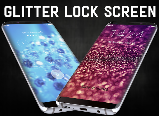 Android application Glitter Lock Screen screenshort