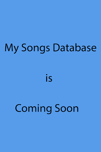 My Songs Database