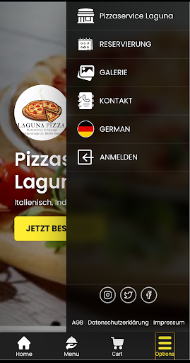Pizzaservice Laguna Screen 2