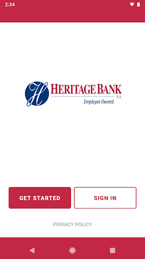 Android application My Loan By Heritage Bank screenshort