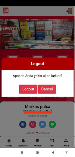 Markas pulsa Screen 3