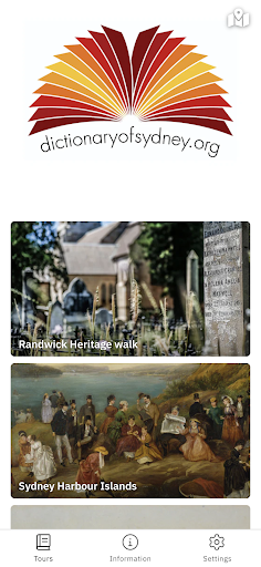 Android application Dictionary of Sydney walks screenshort