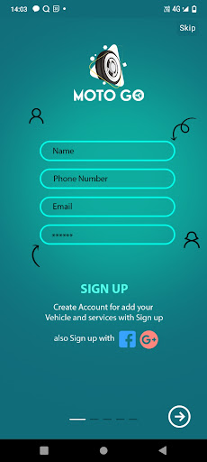 Android application MotoGo screenshort
