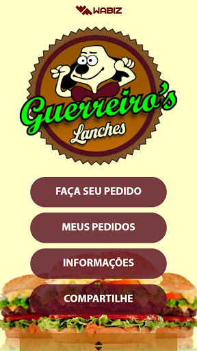 Android application Guerreiro's Lanches screenshort