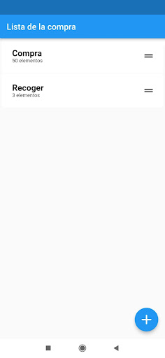 Android application Simple shopping list screenshort