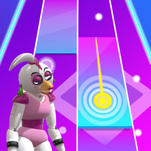 Chica Glamrock Piano Tiles