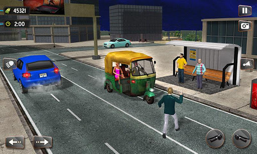 Android application TukTuk Rickshaw Driving Game. screenshort