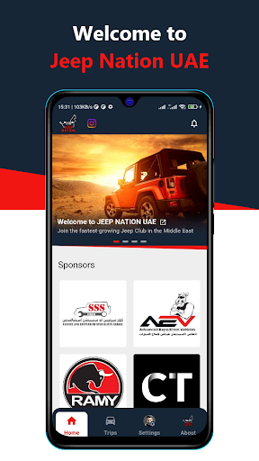 Android application Jeep Nation screenshort