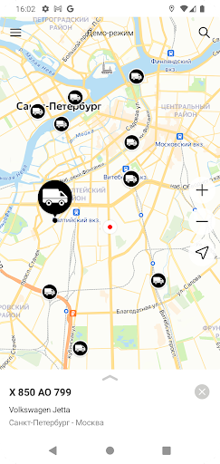 Android application Car Finder screenshort