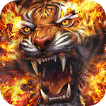 Cover Image of ดาวน์โหลด Flame Tiger Live Wallpaper 2.3.0 APK