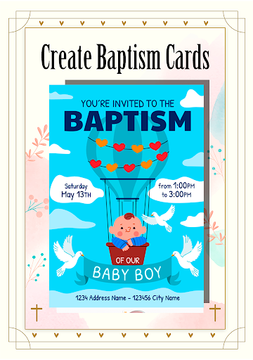Communion, Baptism Invitations Screen 3