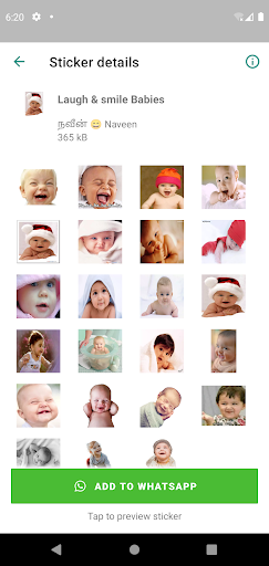 Cute Baby Stickers Screen 2