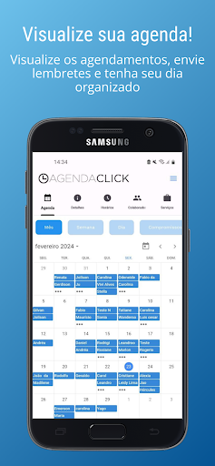 Android application AgendaClick - App Agendamentos screenshort