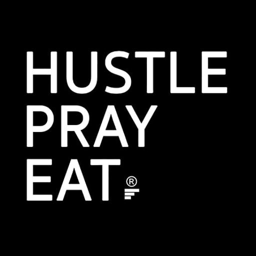 HUSTLE PRAY EAT logo