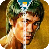 Bruce Lee Zipper Lock Screen icon