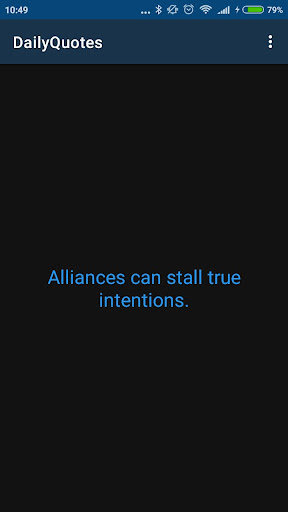 Android application Daily quotes screenshort