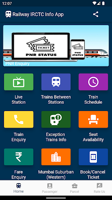 Indian Railway IRCTC Info Appのおすすめ画像1