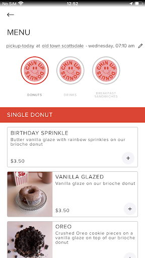 Chin Up Donuts Screen 3