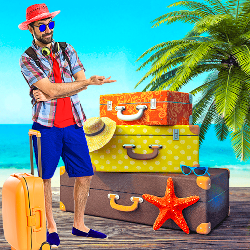 Vacation photo editor frames logo