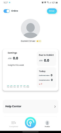 Gomint Driver Screen 2