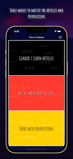 Android application Train German screenshort