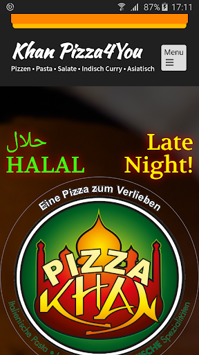 Android application Khan Pizza 4 You screenshort