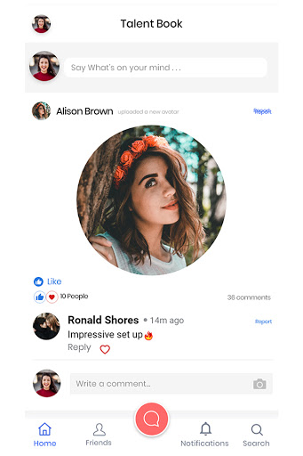 Android application The Talent Book screenshort