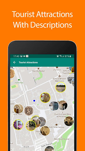 Android application Jerusalem Offline Map and Trav screenshort