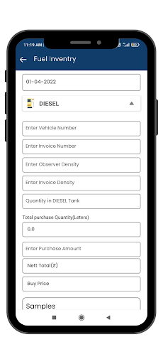 Pal Oil App Screen 2