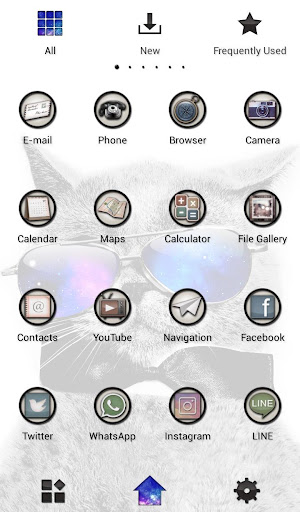 Cool Cat x Galaxy Theme Screen 3
