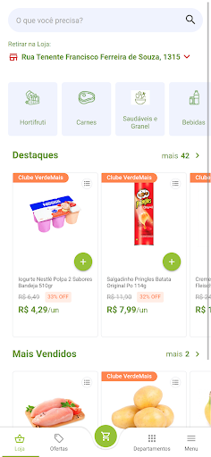 Android application Verde Mais Fresh Market screenshort