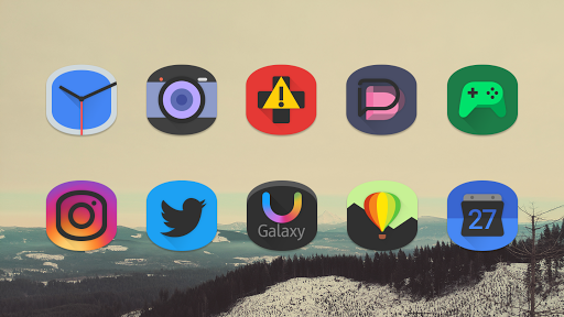 Black Cylinder Icon Pack Screen 3