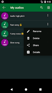 Audio Speed Changer Screenshot