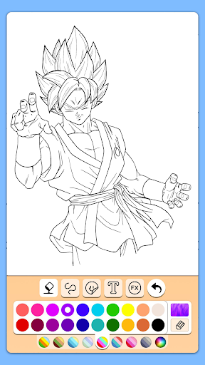 Ultra Instinct Coloring Book Screen 2