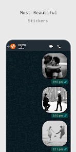 Captura de Pantalla 2 Romantic Stickers - SticMoji android
