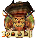 3d pairates of skull theme icon