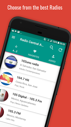 Android application Radio Central America screenshort