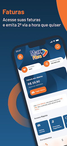 Android application Max Fibra Telecom screenshort