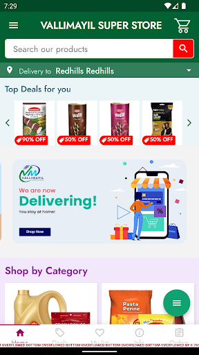 Android application VALLIMAYIL SUPER STORE screenshort