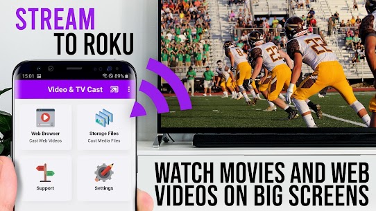 TV Cast Pro for Roku  Remote  Movie Stream App Apk Download 3