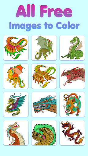 Dragons Glitter No. Colorbook 3.3 screenshots 1
