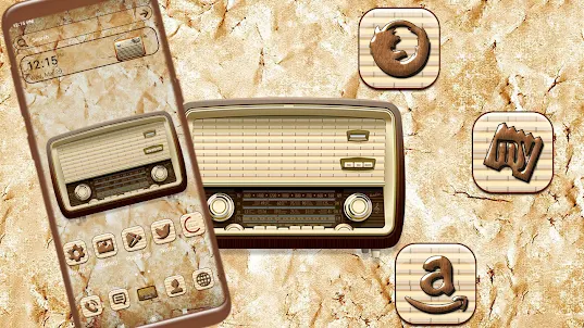 Vintage Radio Launcher Theme