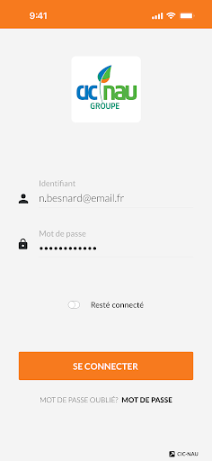 Android application CICNAU Négoce screenshort