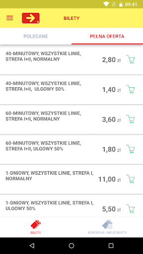 Android application Mint Mobile Łódź screenshort