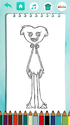 Huggy vs FNF Horror Coloring - Screenshot 3