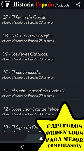 Historia España Podcasts PRO Screen 2